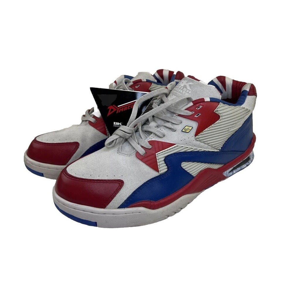British Knights Red White & Blue Dymacel BMUNIML 1034 Chukka‎ Sneakers SZ 11.5